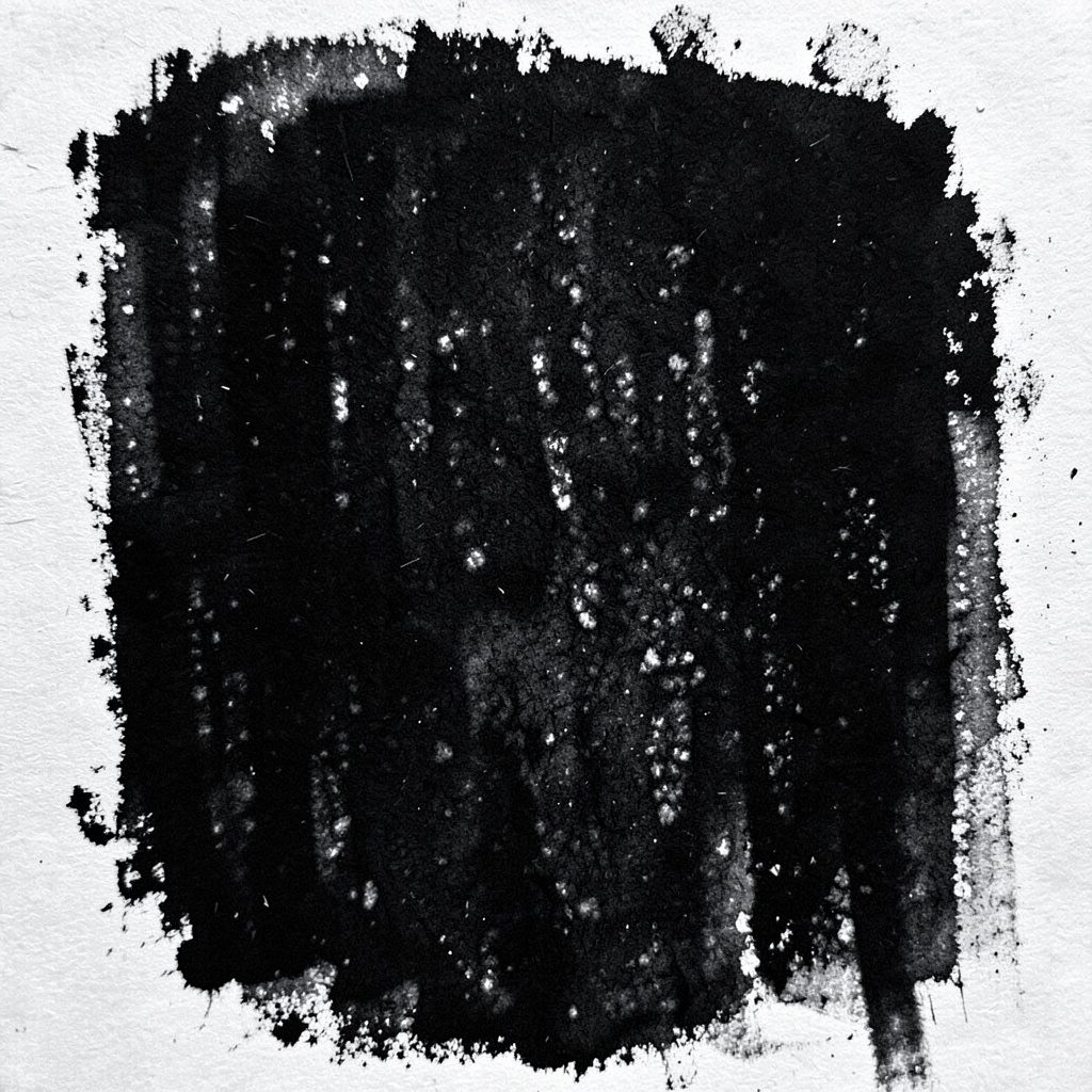 A bold charcoal-style drawing of a simple envelope icon with a subtle circular emblem, rendered in dark grays and soft whites against a clean background.